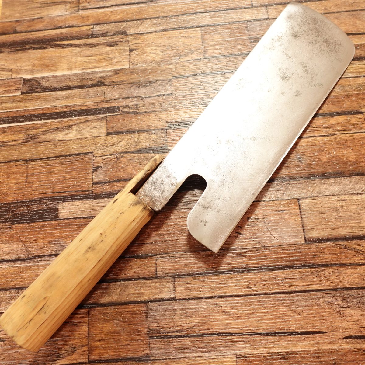 Hidaka Menkiri Knife, Sharpened, Steel, Thin Double-edged Blade, Hidaka-ya, Soba Cutter