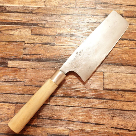 Tosa Honke Ryuko Saku Nakiri Knife, Sharpened, Thin Blade, Steel