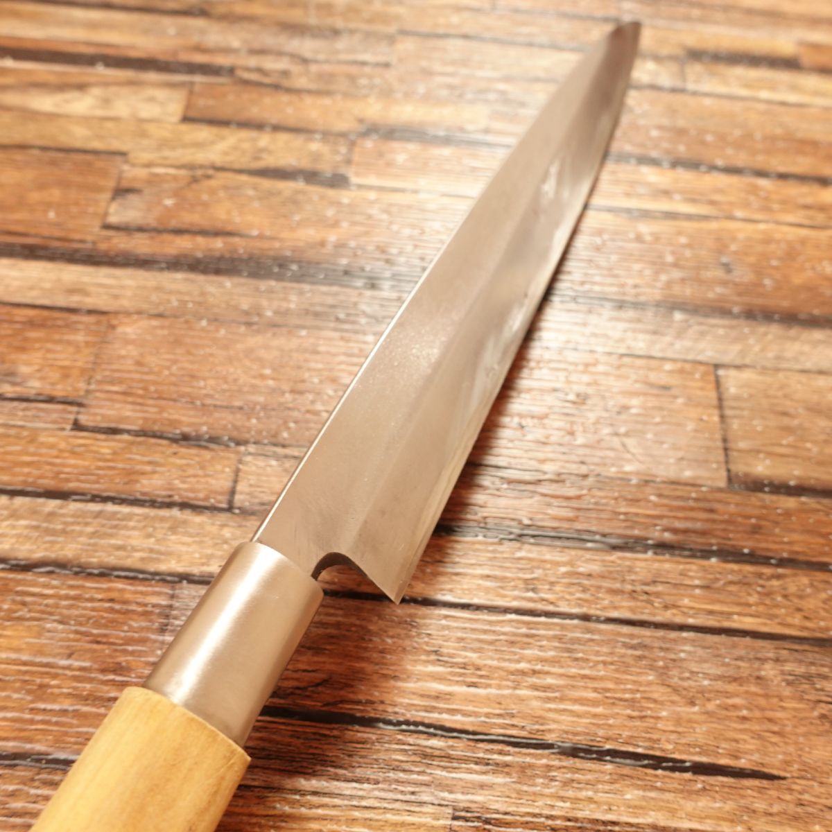 Miyabun Yanagiba Knife, Sharpened, Sashimi Knife, Steel, 8 Sun