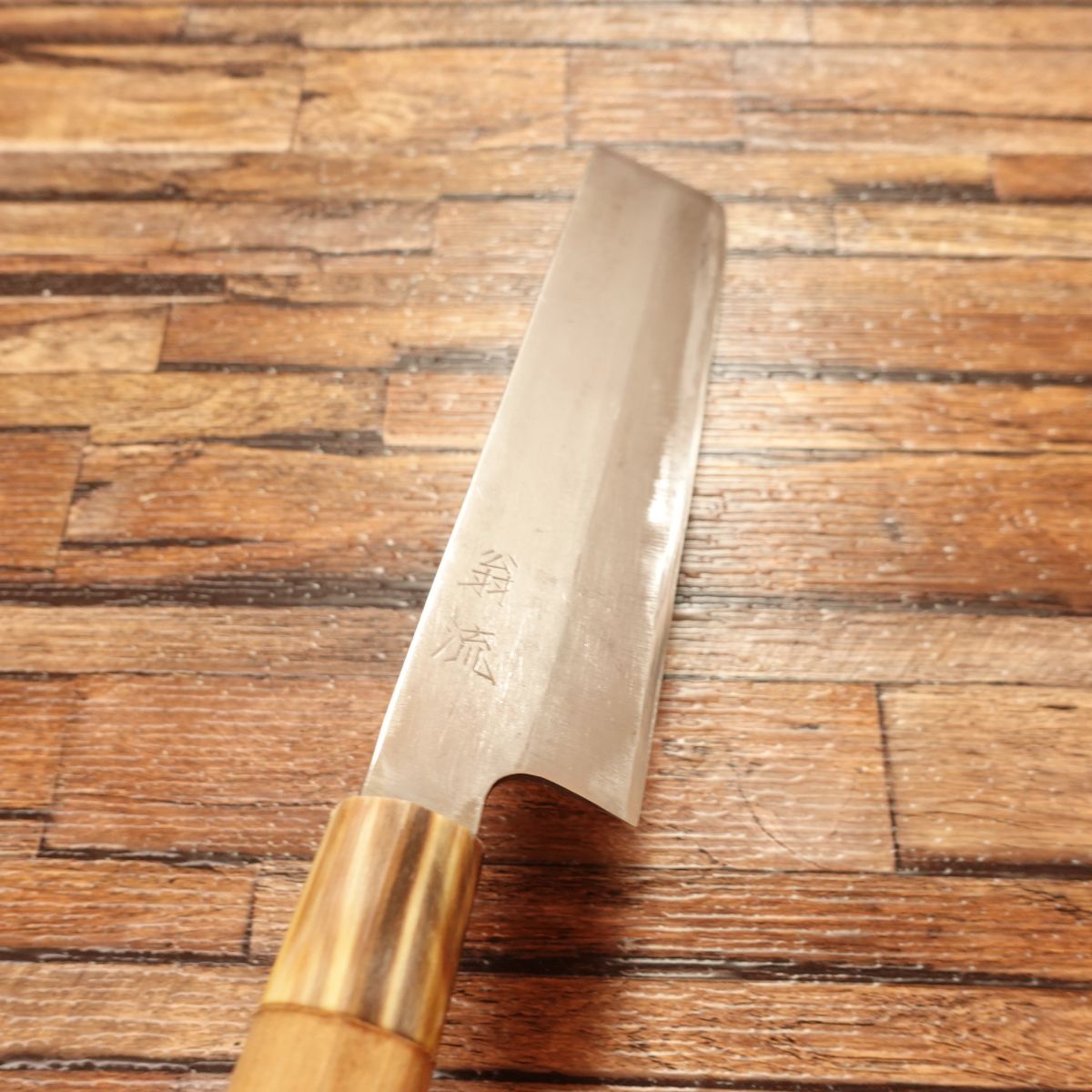 Ohryu Usuba Knife, Sharpened, Water Buffalo Horn Handle, Single-edged, Nakiri, Okina-ryu