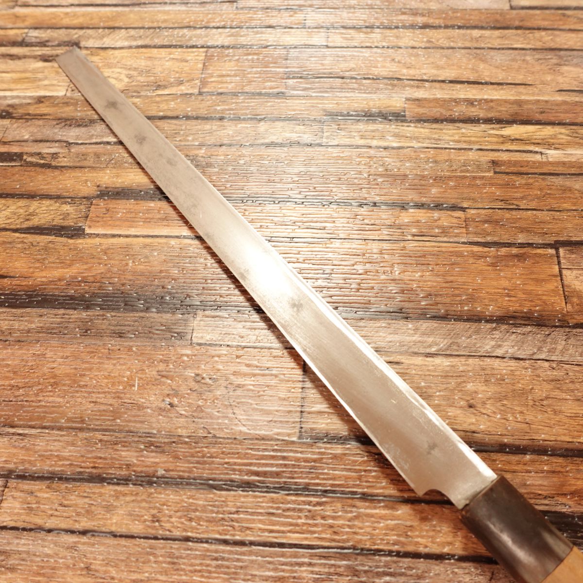 Echizen Yamada Tako-hiki, Sharpened, Water Buffalo Horn Handle, Sashimi Knife, 1 Shaku, Tako-hiki