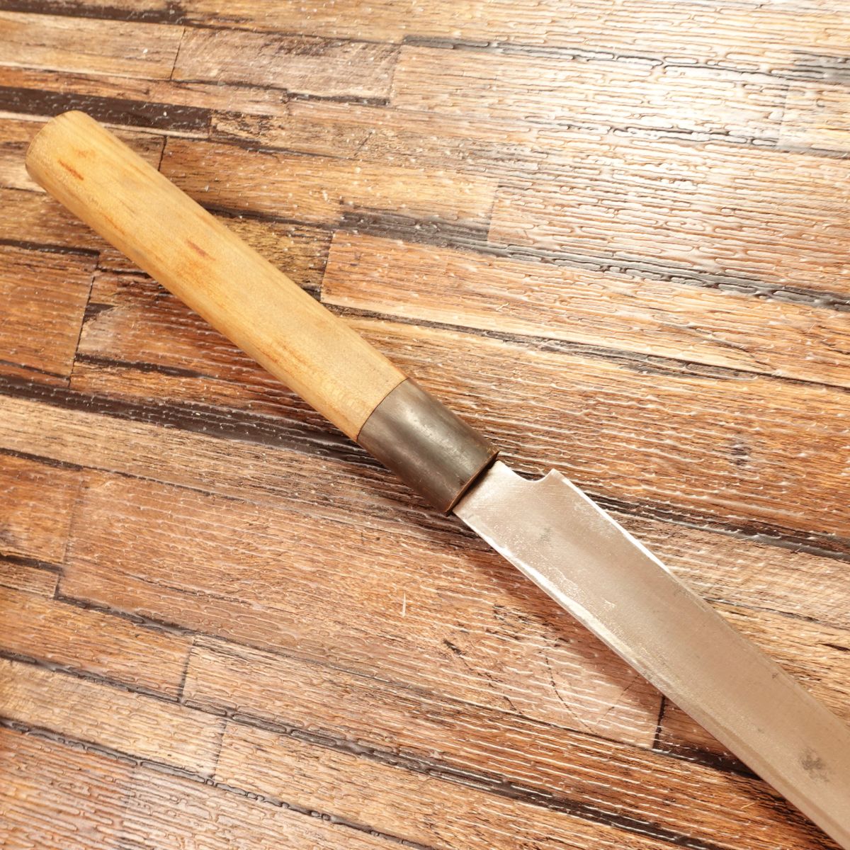 Echizen Yamada Tako-hiki, Sharpened, Water Buffalo Horn Handle, Sashimi Knife, 1 Shaku, Tako-hiki