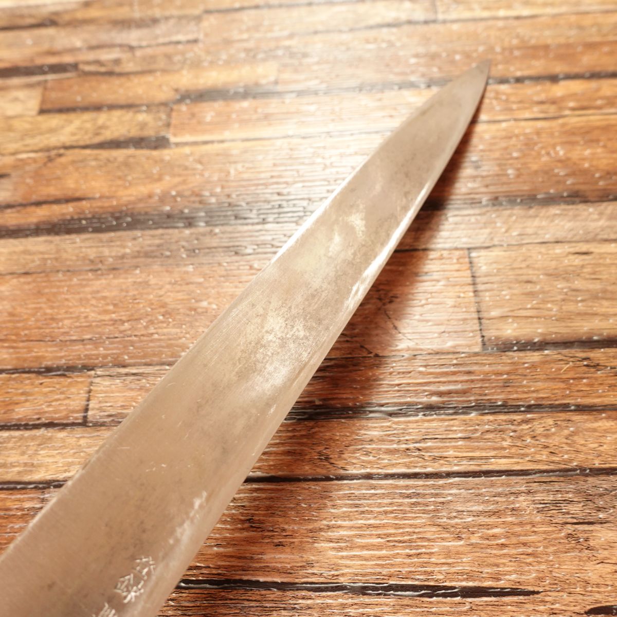 Sakai Takayuki Yanagiba Knife, Sharpened, Water Buffalo Horn Handle, Sashimi Knife, Mantetsu, Custom-made