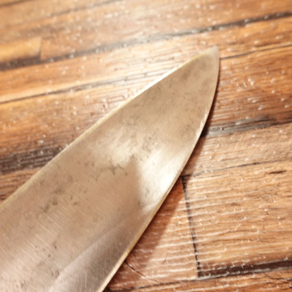 Kiya Deba Knife, Sharpened, Izutsuki, Water Buffalo Horn Handle