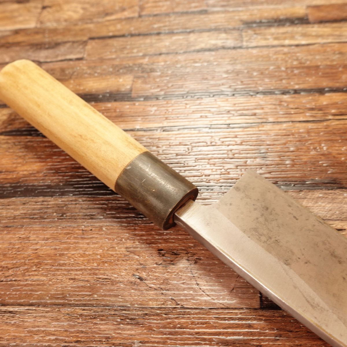 Kiya Deba Knife, Sharpened, Izutsuki, Water Buffalo Horn Handle