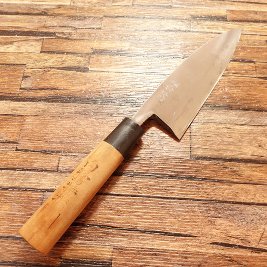 Shirasagi Deba Knife, Sharpened, Crown, Shirasagi Tokusen