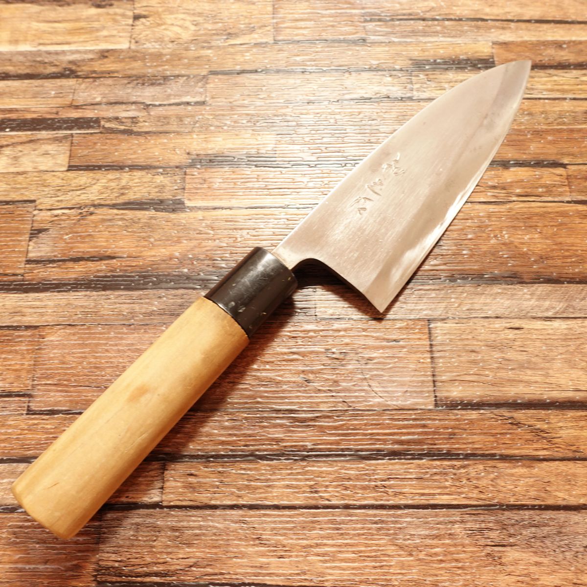 Kazuyuki Saku Deba Knife, Sharpened, Steel