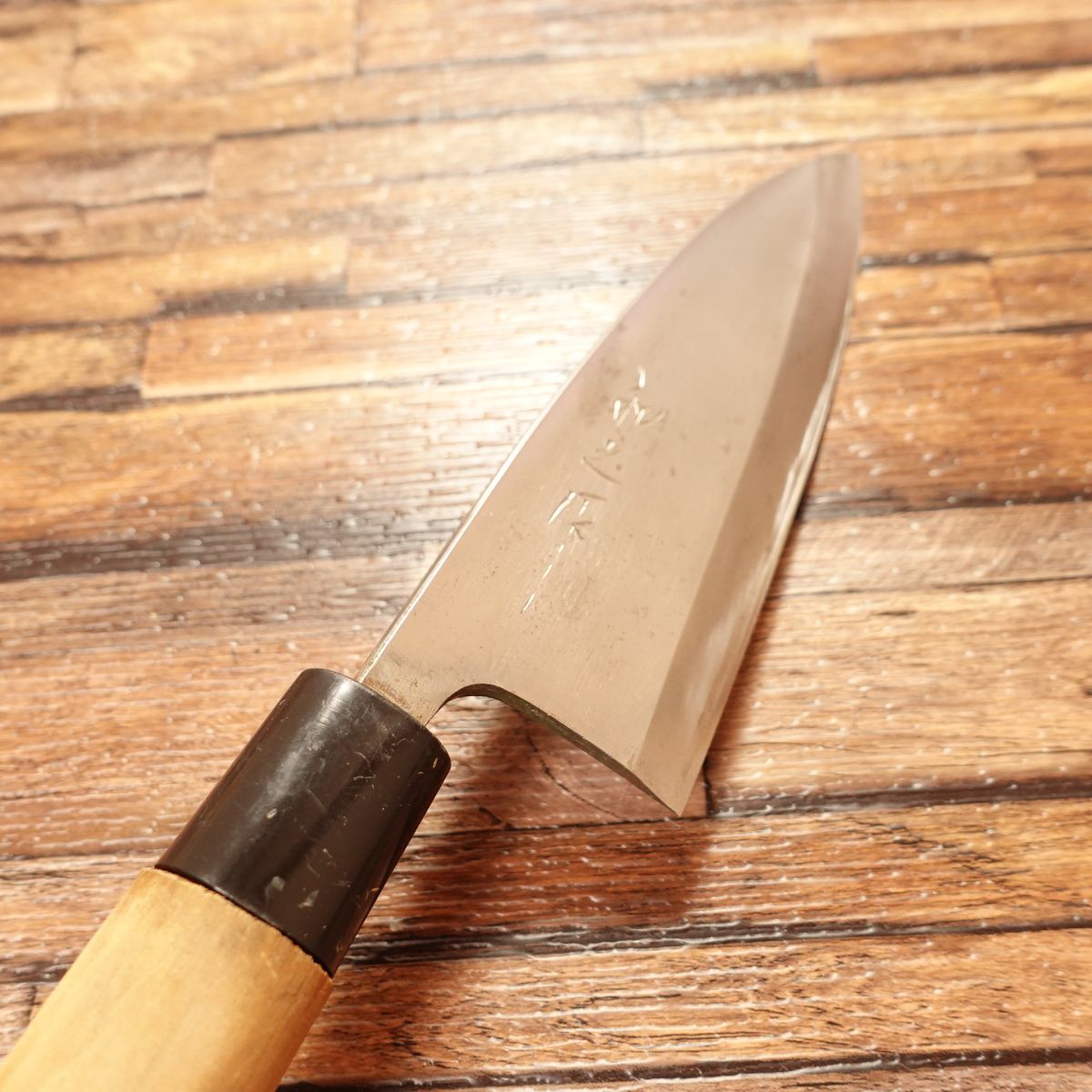 Kazuyuki Saku Deba Knife, Sharpened, Steel