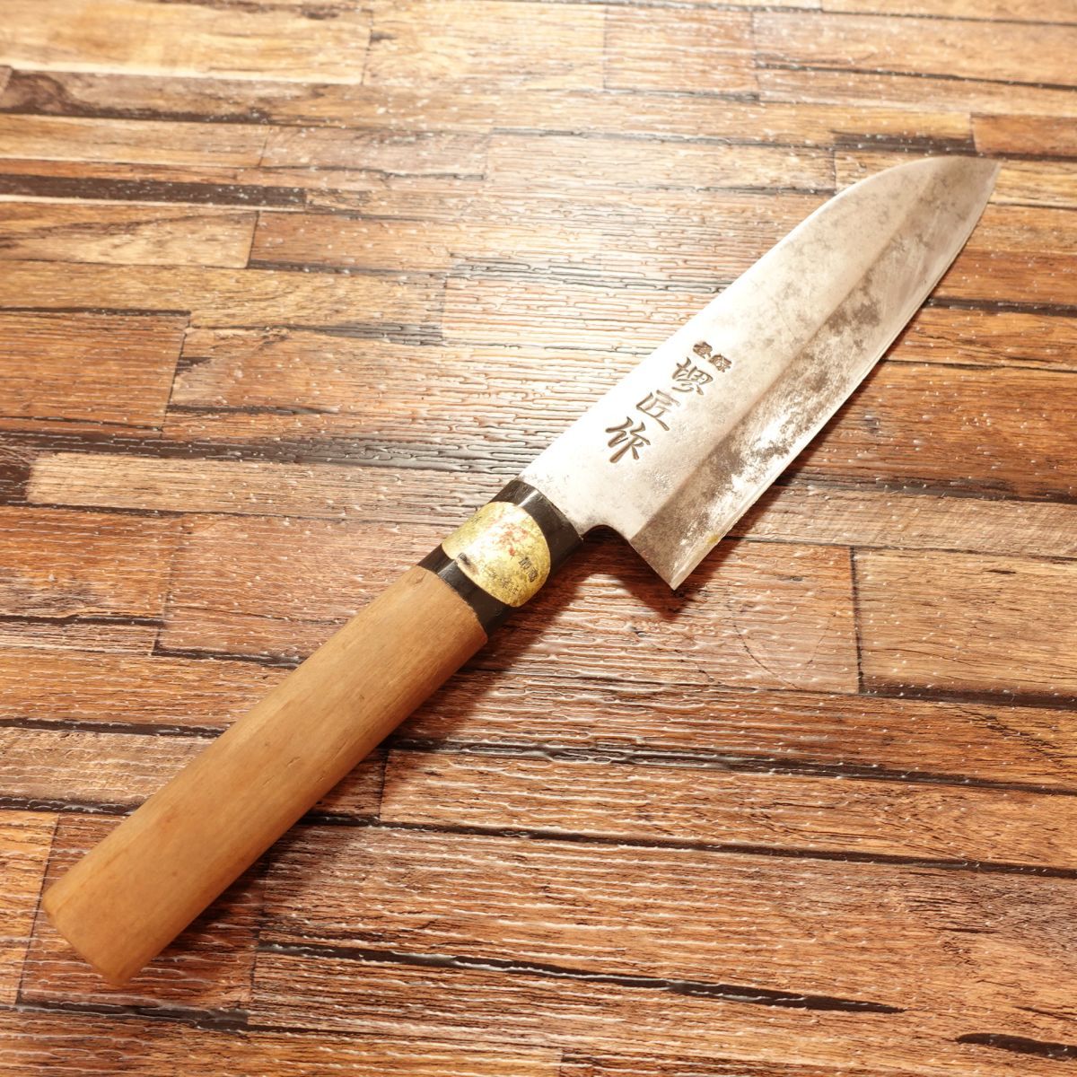 Sakai Takumi Saku Ai-Deba Knife, Sharpened, Funayuki, Single-edged, Also Usable as All-purpose Knife