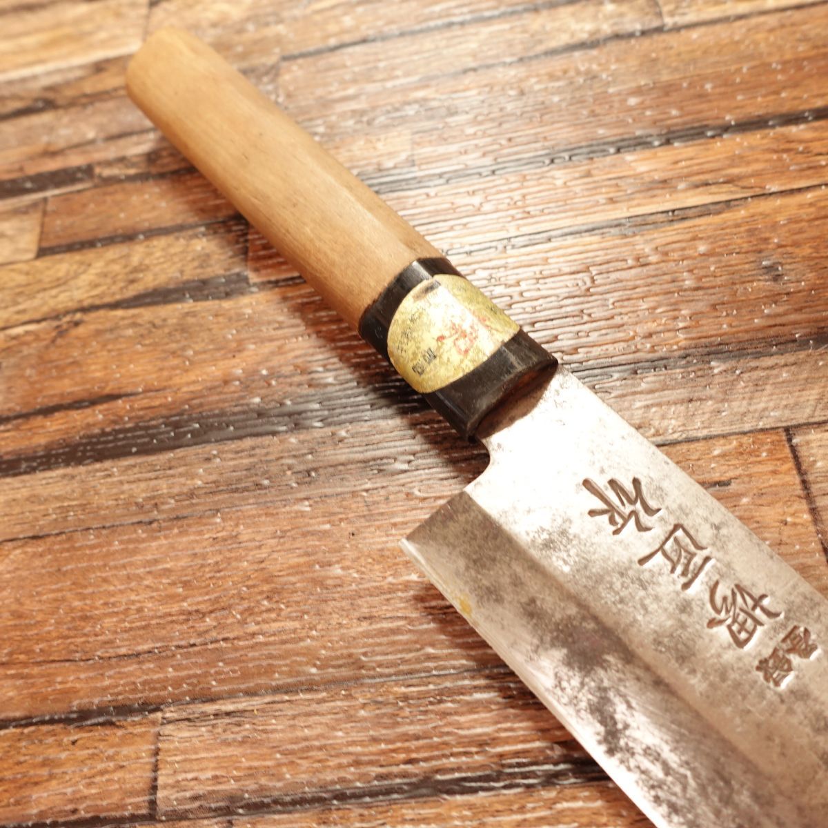 Sakai Takumi Saku Ai-Deba Knife, Sharpened, Funayuki, Single-edged, Also Usable as All-purpose Knife