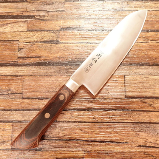 Seki Kazushige Santoku Knife, Sharpened, All-purpose Knife, Stainless Steel, Minimal Signs of Use