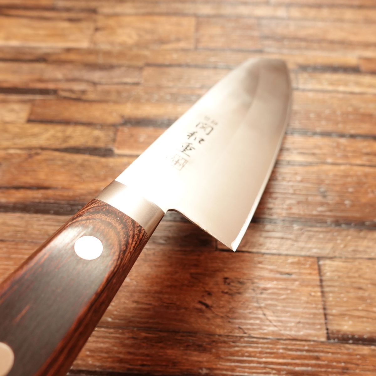 Seki Kazushige Santoku Knife, Sharpened, All-purpose Knife, Stainless Steel, Minimal Signs of Use