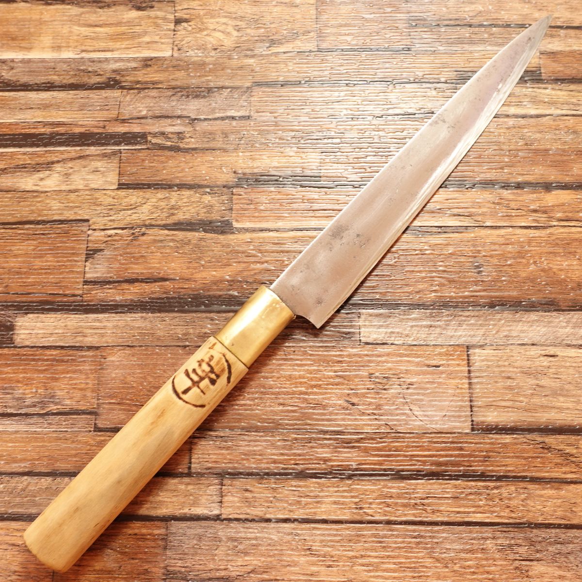 Sakai Jikko Yanagiba Knife, Sharpened, Sashimi Knife, Steel, Single Bevel