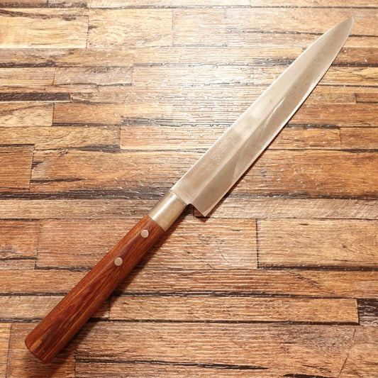 Masaomi Yanagiba Knife, Sharpened, Sashimi Knife, "Registered Masaomi"