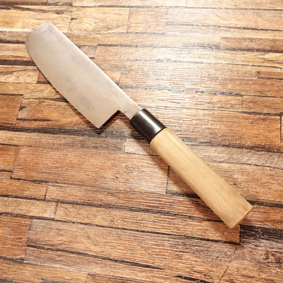 Minamoto Tsunenobu Nakiri Knife, Sharpened, Usuba, Hagane Steel, Vegetable Cutter