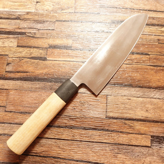 Tetsuhiro Wa-Santoku Knife, Sharpened, All-Purpose Knife, Stainless Steel