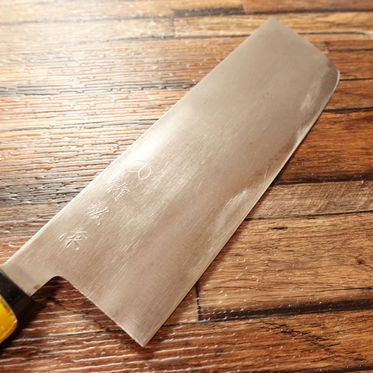 Takehiro Nakiri Knife, Sharpened, Hagane, Thin Blade, Sticker Attached, Nakiri, Yamatoku Steel Workers Union