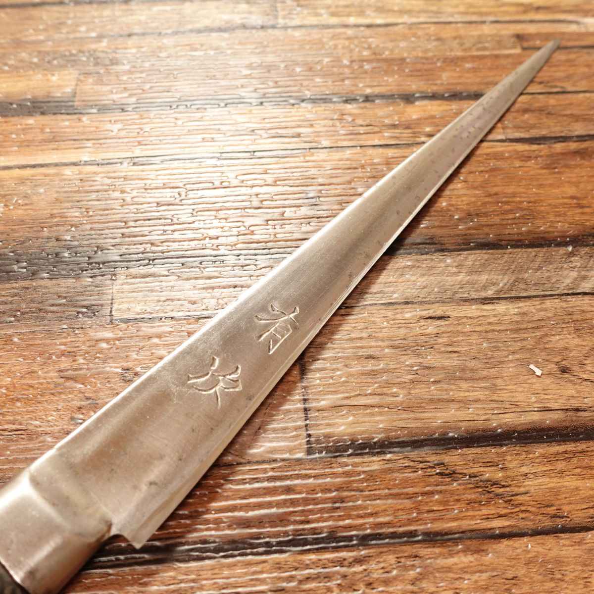 Aritsugu Sujihiki Knife, Sharpened, Petty Knife, Slicer, Crane-Necked, Single-Bevel Like