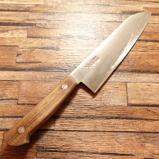 Miyabun Santoku Knife, Sharpened, All-Purpose Knife, Swedish Steel K-121, Western Steel