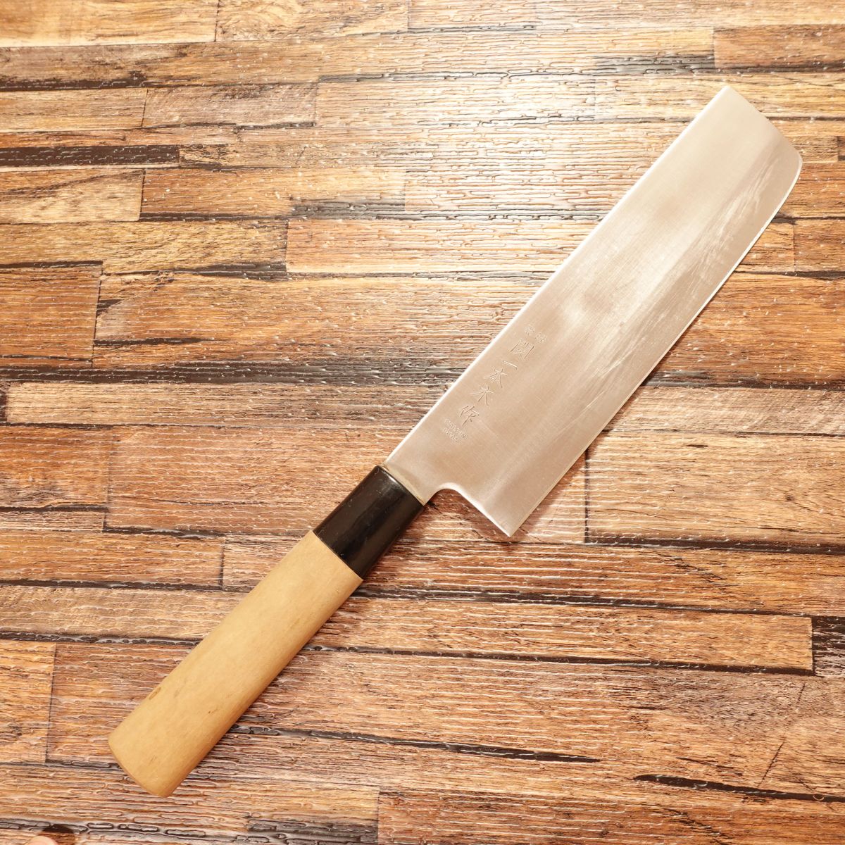 Seki Ippongi Saku Nakiri Knife, Sharpened, Thin Blade, Stainless Steel