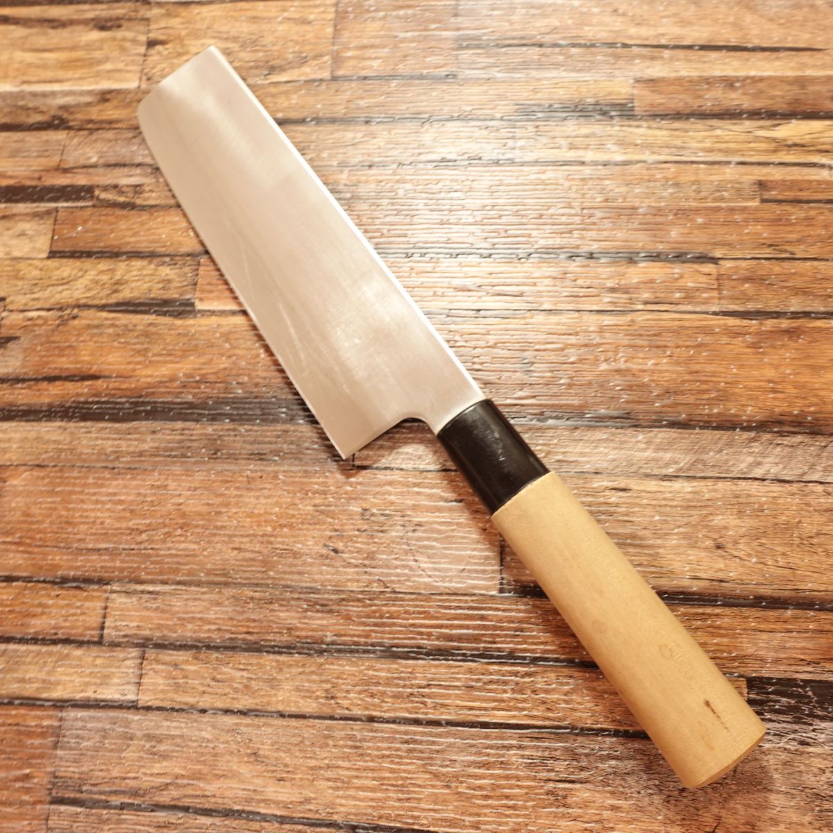 Seki Ippongi Saku Nakiri Knife, Sharpened, Thin Blade, Stainless Steel