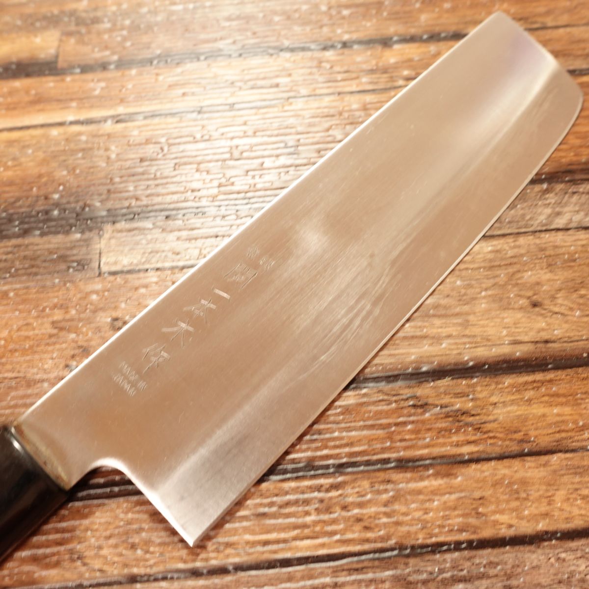 Seki Ippongi Saku Nakiri Knife, Sharpened, Thin Blade, Stainless Steel