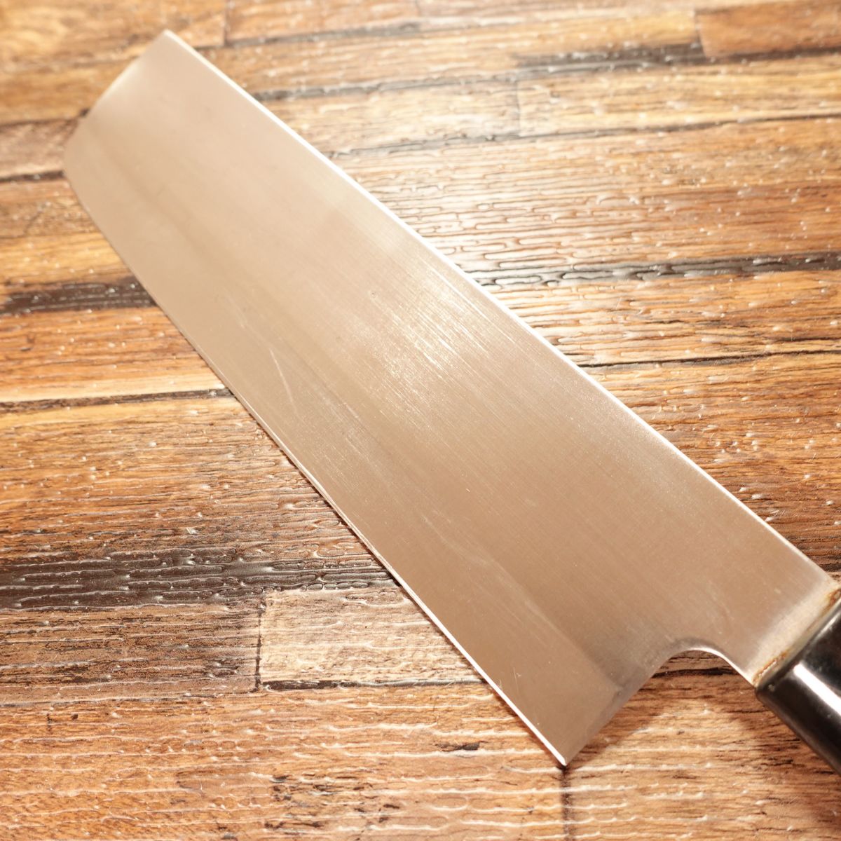 Seki Ippongi Saku Nakiri Knife, Sharpened, Thin Blade, Stainless Steel