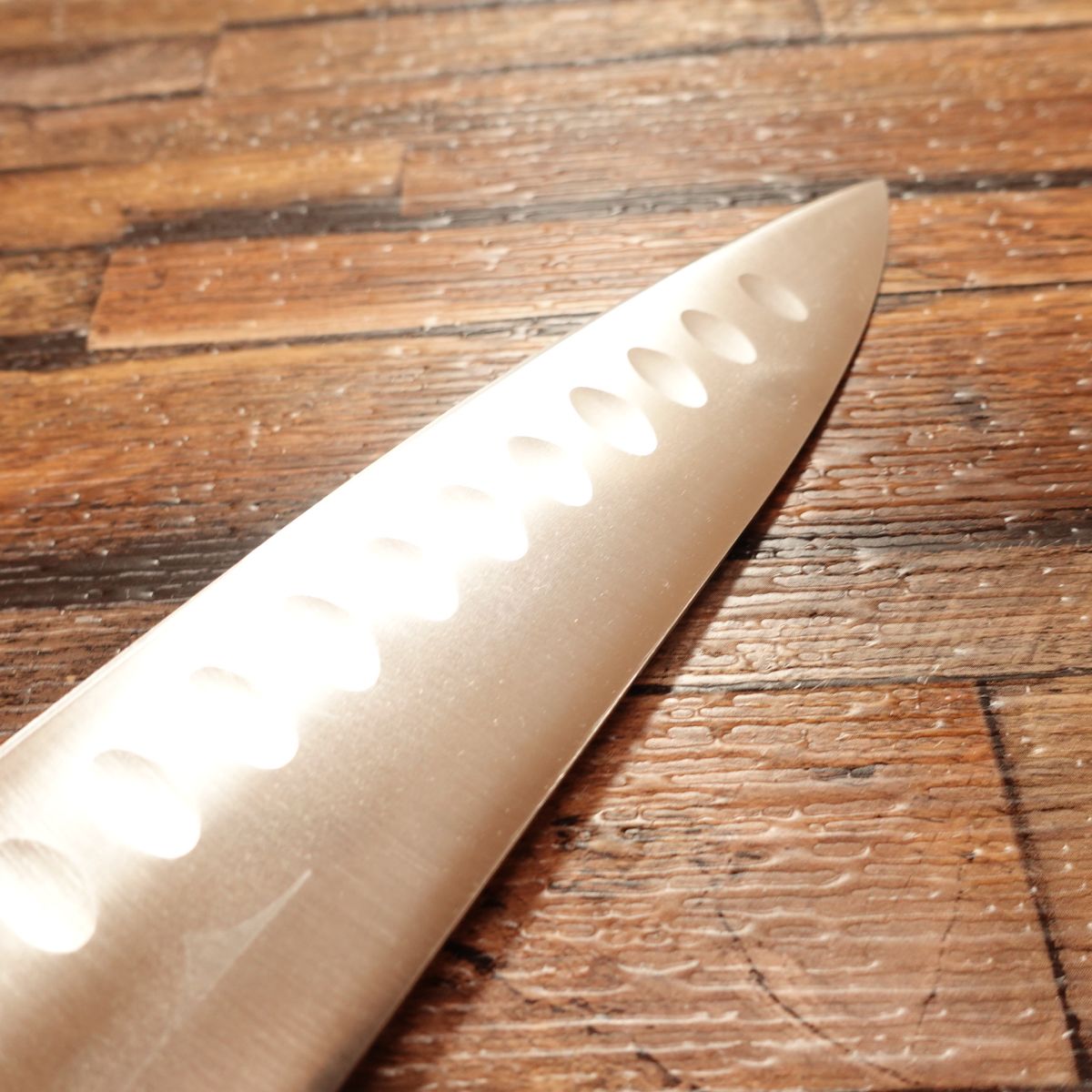 MAC Gyuto Knife, Sharpened, All-Purpose Knife, Dimpled Blade, Molybdenum Steel, Makuhisa TH-80