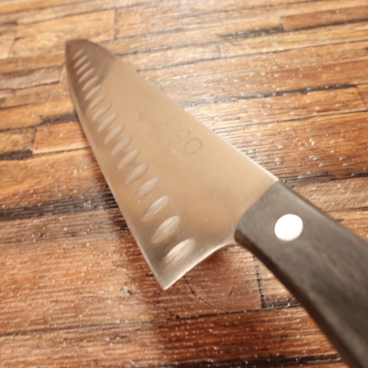 MAC Gyuto Knife, Sharpened, All-Purpose Knife, Dimpled Blade, Molybdenum Steel, Makuhisa TH-80