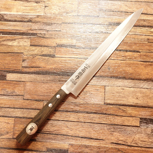 Ikkaku Yanagiba Knife, Sharpened, Sashimi Knife, Special Stainless Steel, With Sticker