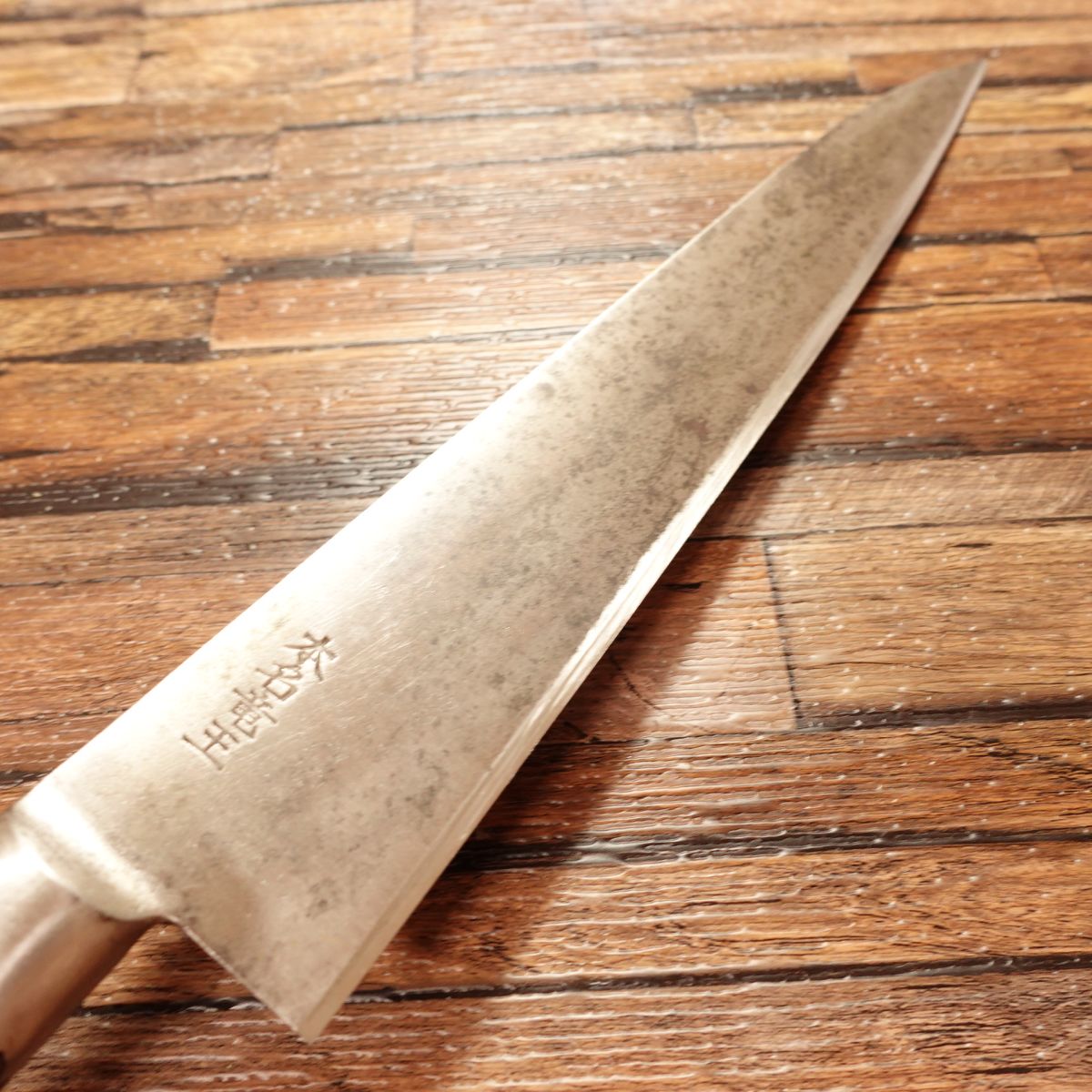 Honmei Ryuoh Gyuto, Chef’s Knife, Sharpened, Black Rust, Steel, Double-edged