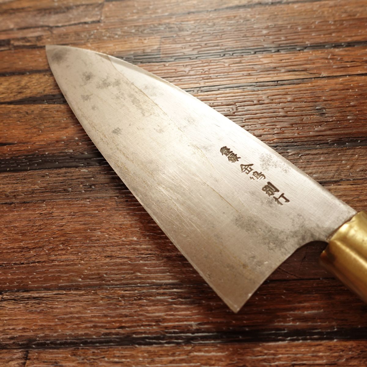 Kinbato Deba Knife, Sharpened, Forged Steel, Thick Blade