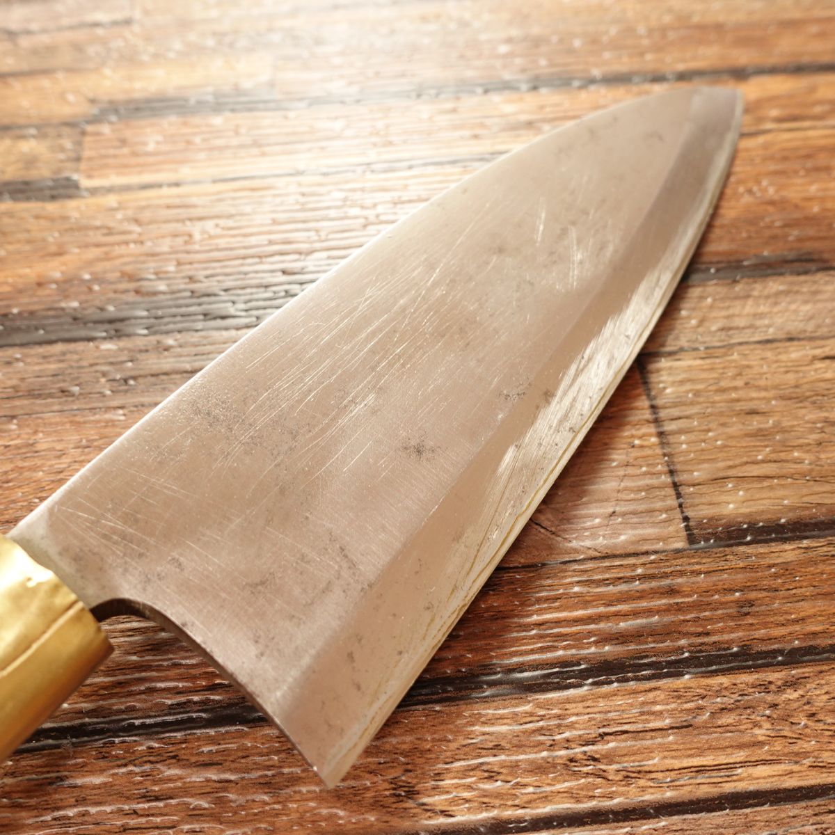 Kinbato Deba Knife, Sharpened, Forged Steel, Thick Blade