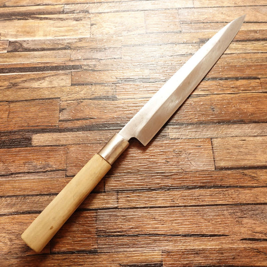 Nobusada Yanagiba Knife, Sharpened, Sashimi Knife, Hagane Steel, Premium