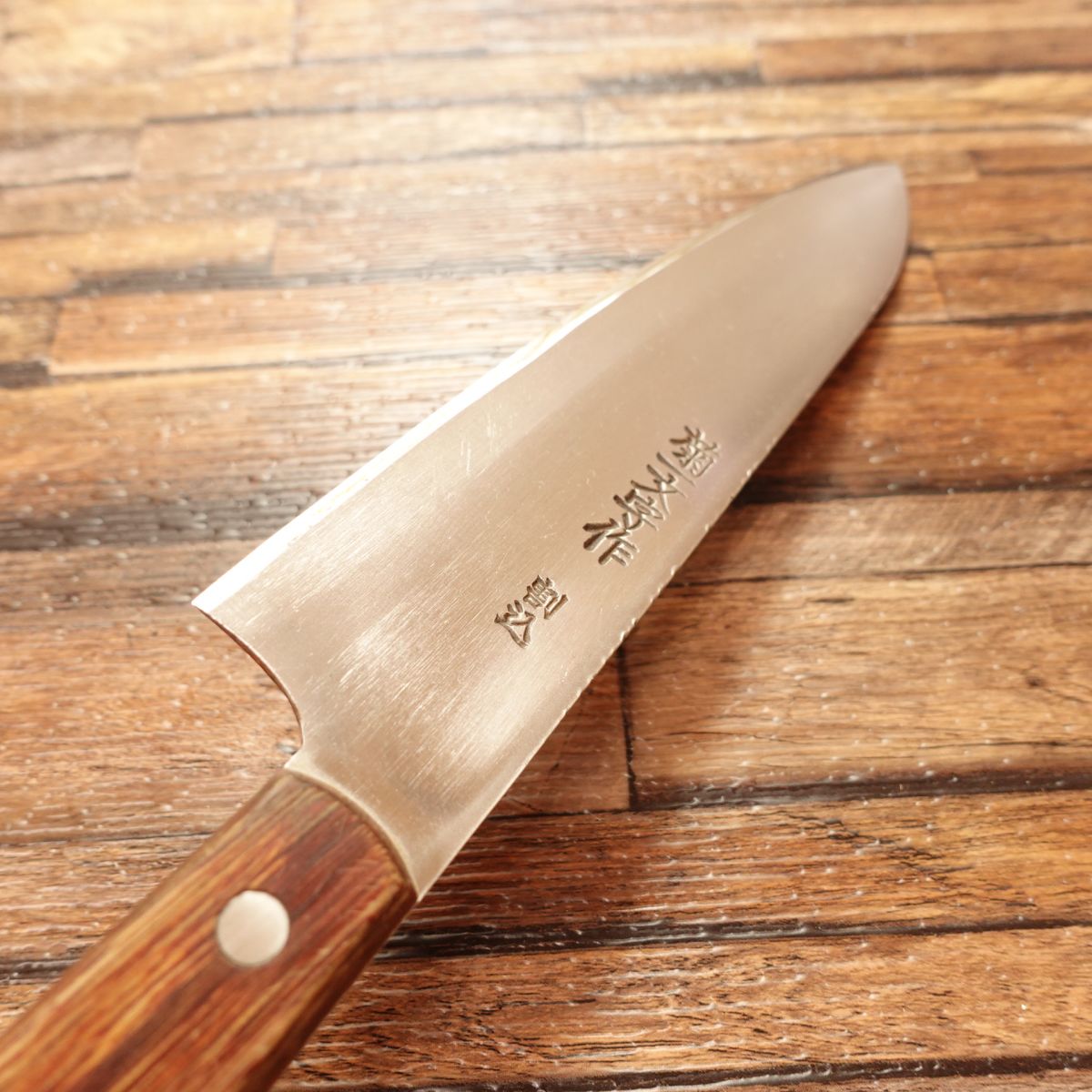 Kikuichimonji Saku Gyuto, Chef’s Knife, Sharpened, All-purpose Knife, Warikomi, 3-layered, Double-edged