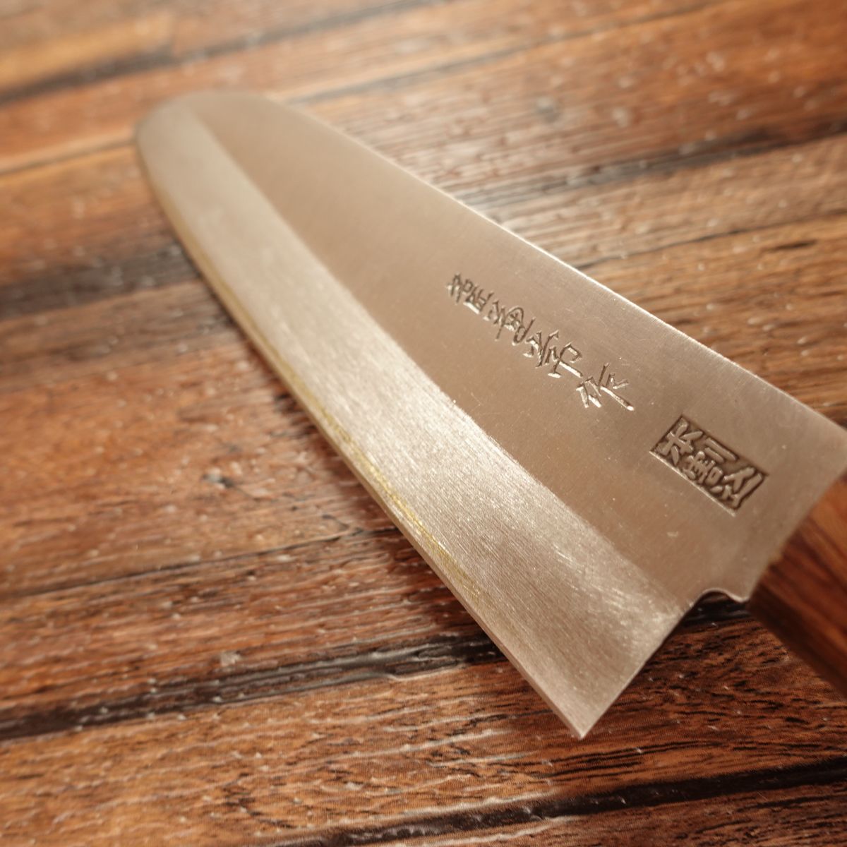 Kaneatsu Saku Santoku Knife, Sharpened, All-purpose Knife, Small Santoku, Hon-Warikomi, 3-layered, Master Craft