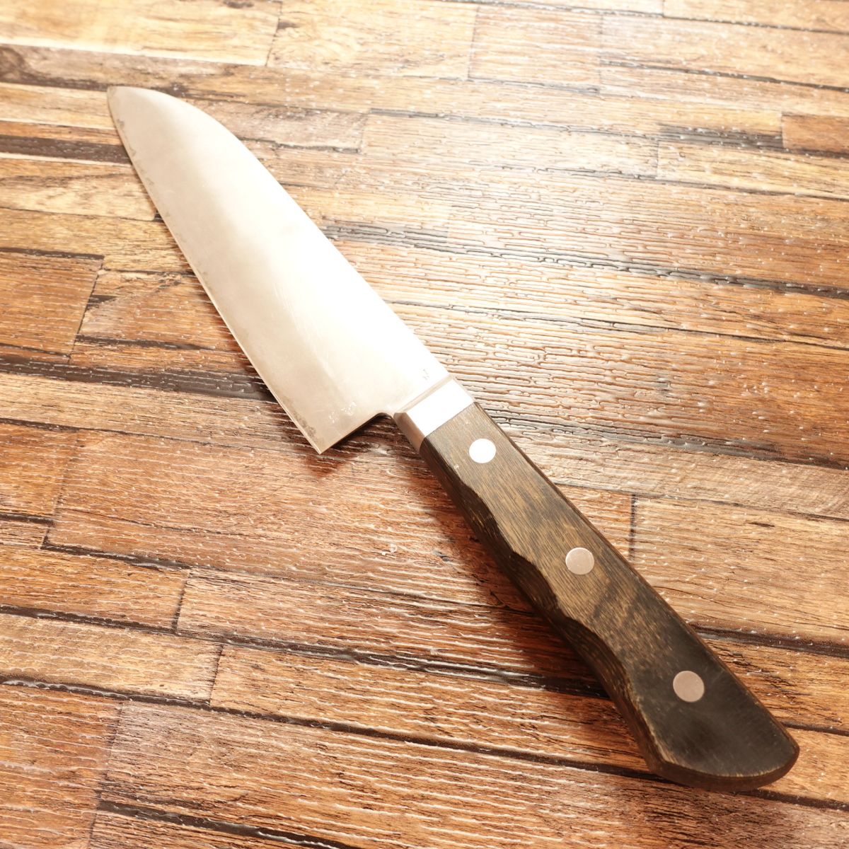 Sakai Ryujin Saku Santoku Knife, Sharpened, All-purpose Knife, Hon-Warikomi, 3-layered, DP