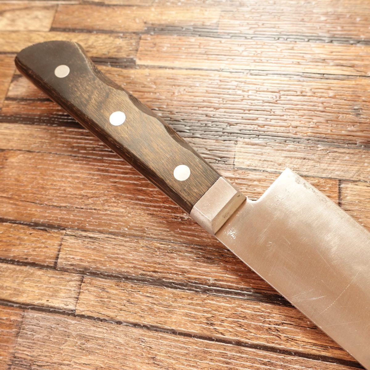 Sakai Ryujin Saku Santoku Knife, Sharpened, All-purpose Knife, Hon-Warikomi, 3-layered, DP