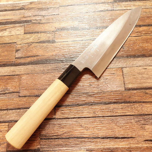 Seki-Magoroku Ginju Honkhagane Ai-Deba Knife, Sharpened, Deba, Lightweight