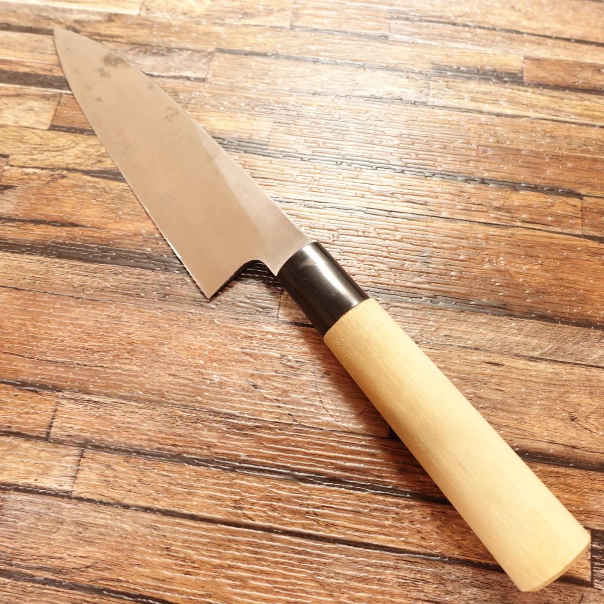 Seki-Magoroku Ginju Honkhagane Ai-Deba Knife, Sharpened, Deba, Lightweight