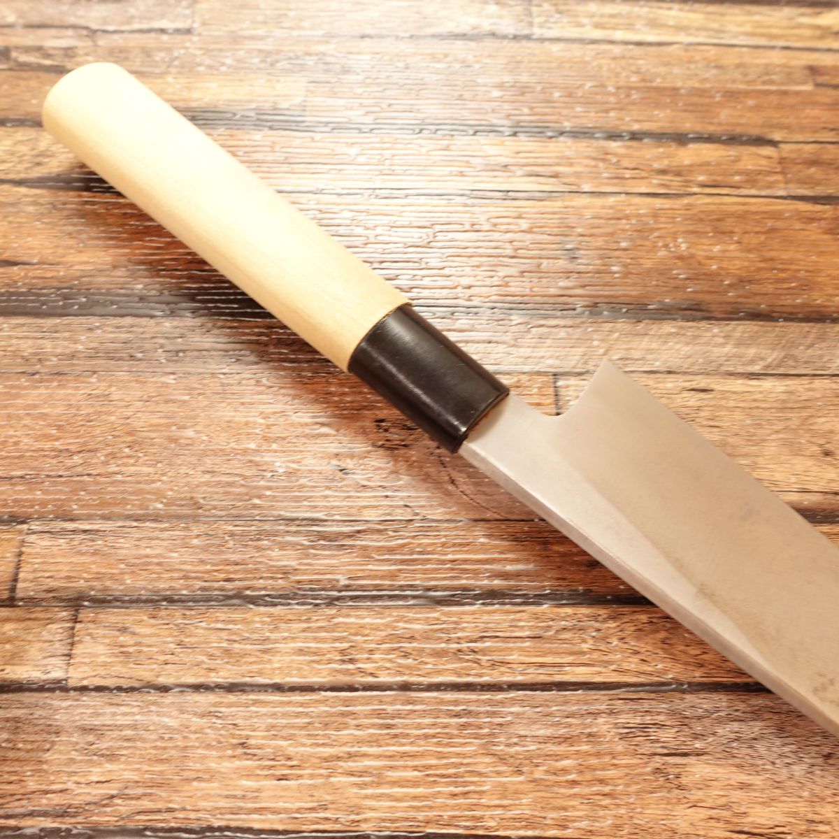 Seki-Magoroku Ginju Honkhagane Ai-Deba Knife, Sharpened, Deba, Lightweight