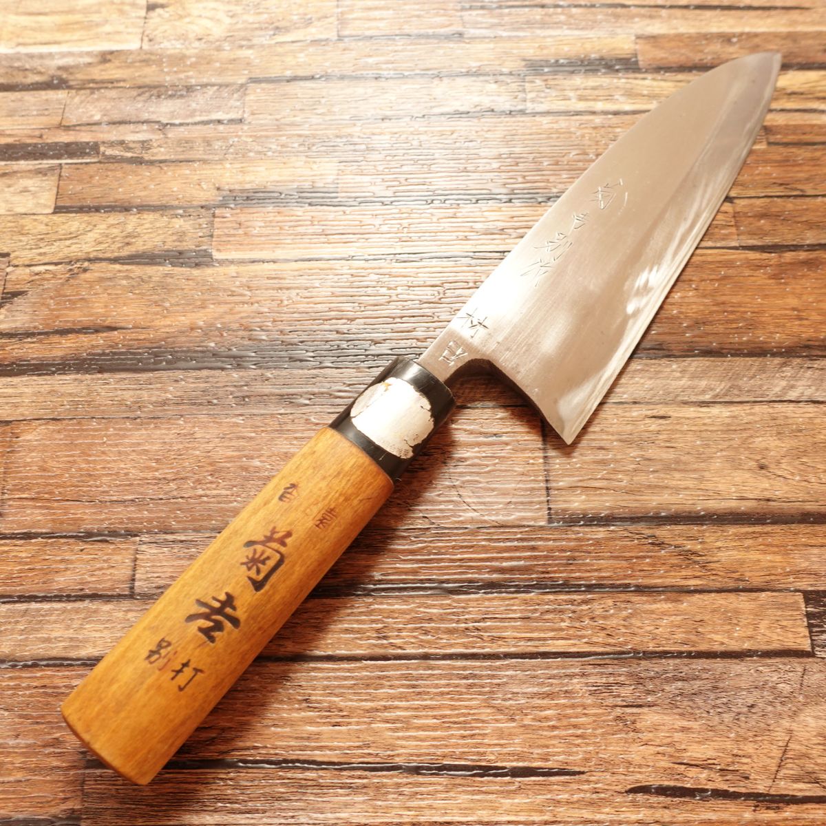 Kikuyoshi Deba Knife, Sharpened, Special Edition, Handcrafted, Steel, Sakai Sticker