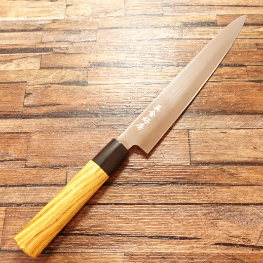 Bishokukobo Yanagiba Knife, Sharpened, Sashimi Knife, Stainless Steel, Double-edged, Minimal Signs of Use