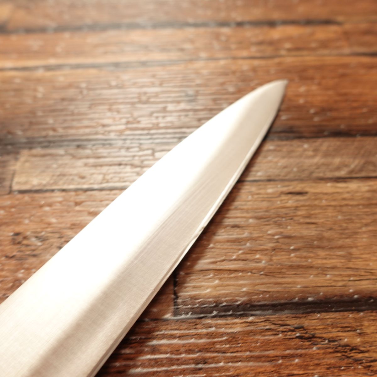 Bishokukobo Yanagiba Knife, Sharpened, Sashimi Knife, Stainless Steel, Double-edged, Minimal Signs of Use