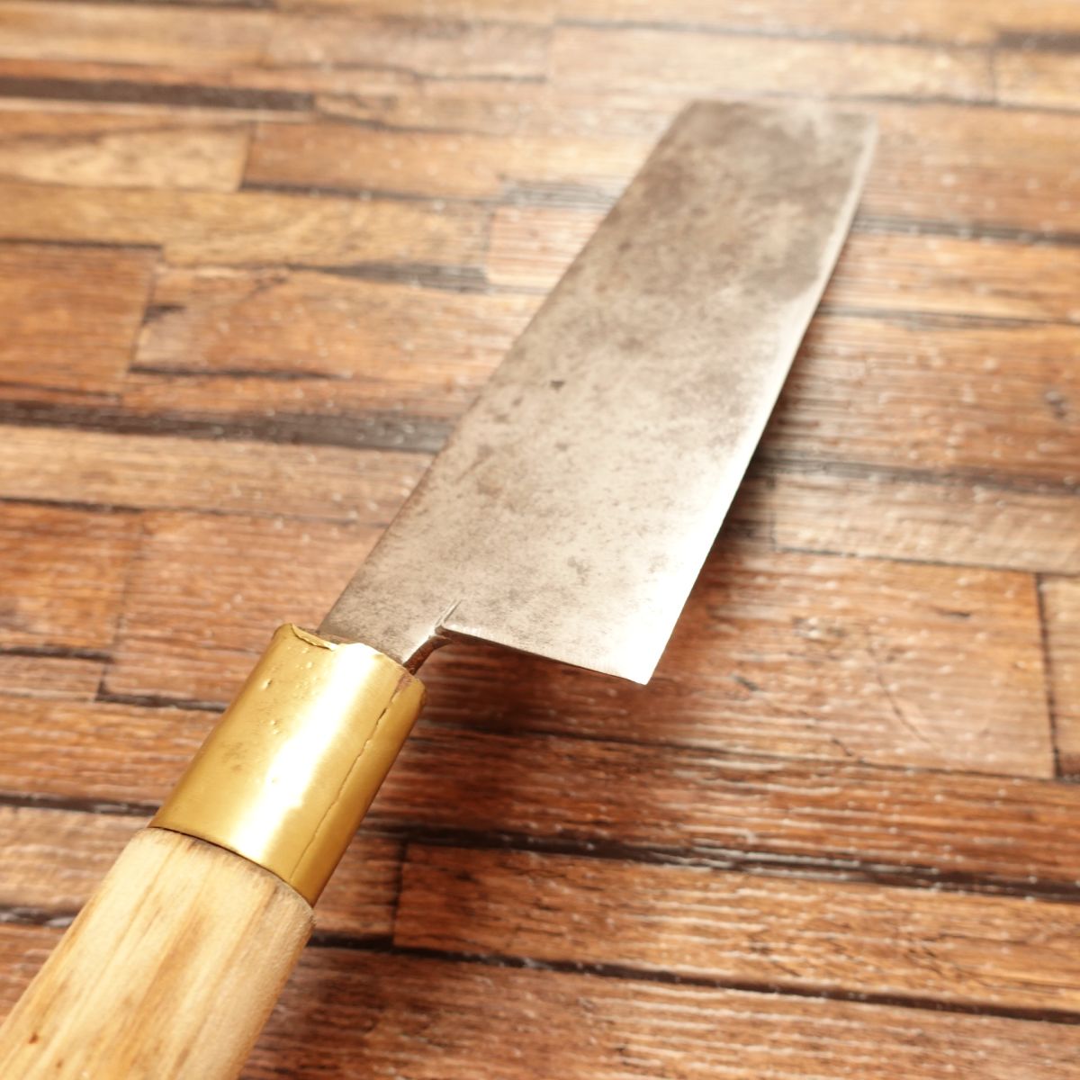 Sakai Kikuhisa Nakiri Knife, Sharpened, Thin Blade, Steel