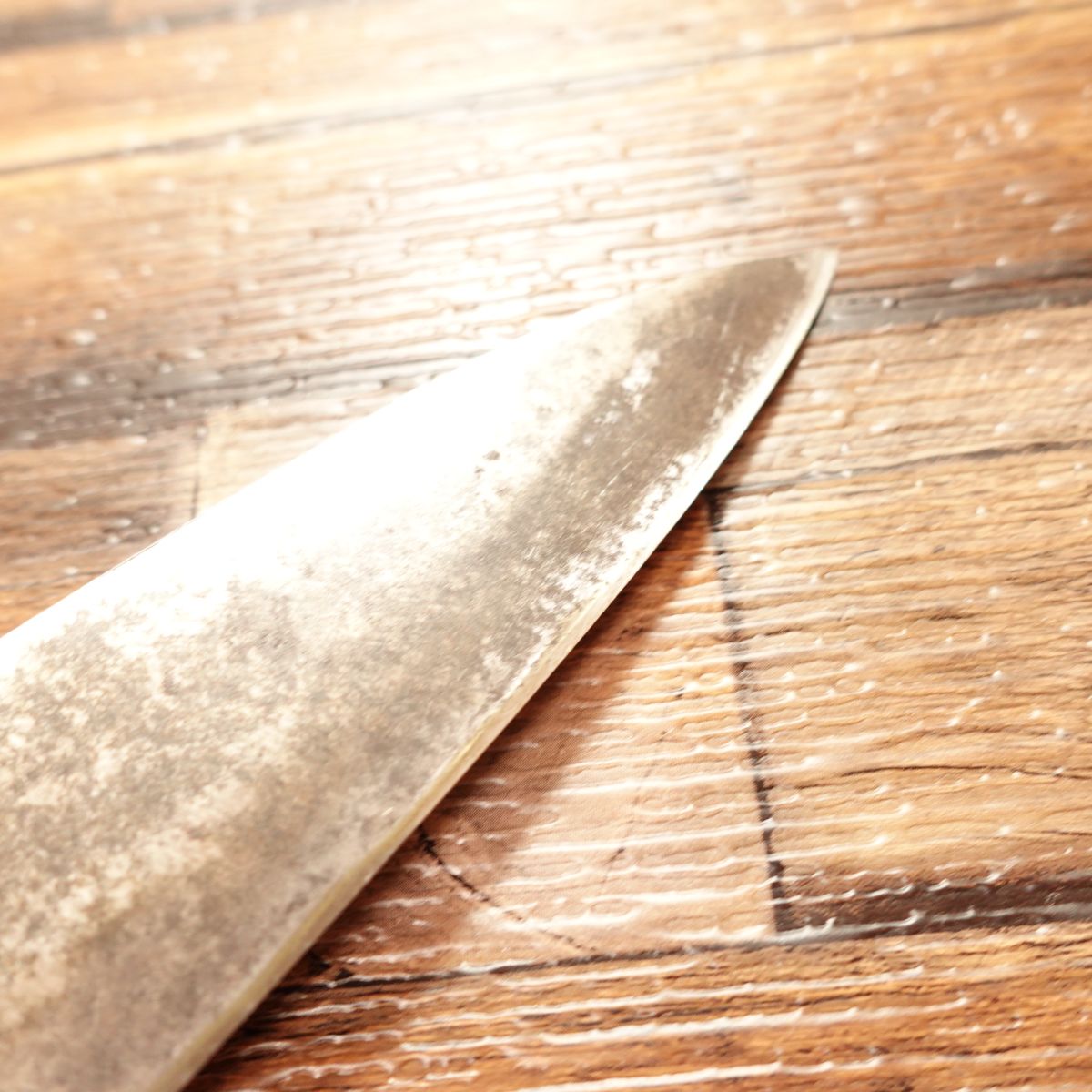 Tosa Tadayoshi Japanese Santoku Knife, Sharpened, Japanese Gyuto, With Seal, Steel