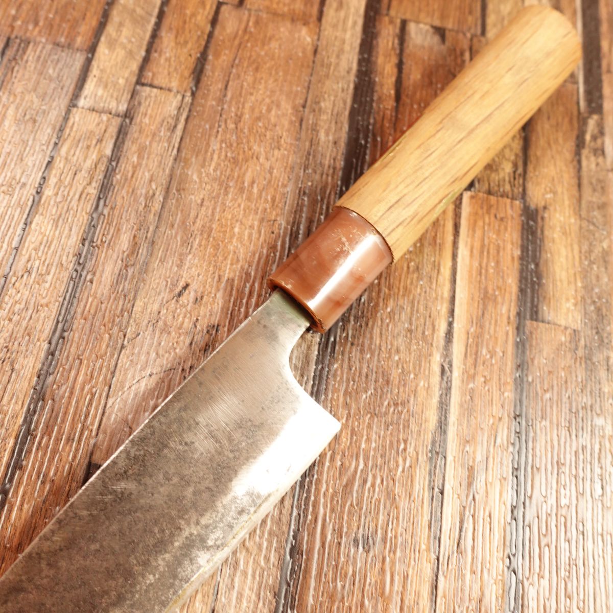 Tosa Tadayoshi Japanese Santoku Knife, Sharpened, Japanese Gyuto, With Seal, Steel