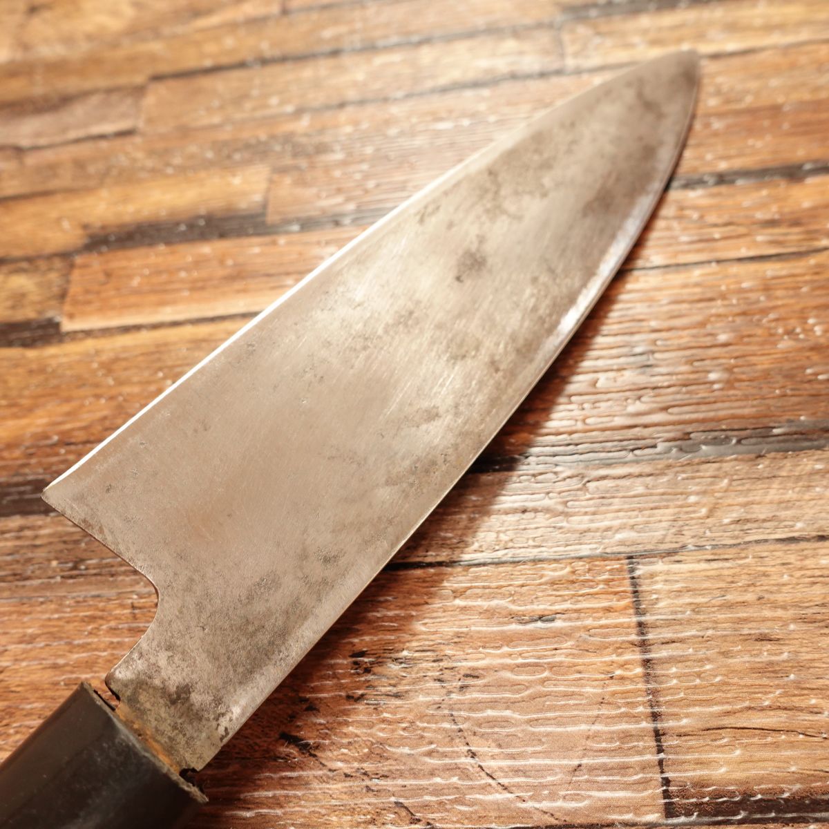 Sakai Senbo Funayuki Knife, Sharpened, Ai-Deba Knife, Thin Blade, Betsuuchi, Single-edged Santoku