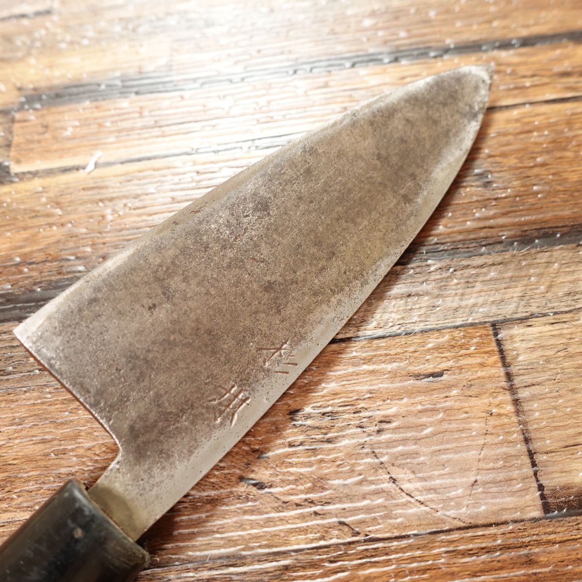 Sugimoto Aji-kiri Knife, Sharpened, Small Deba Knife, Hagane Steel