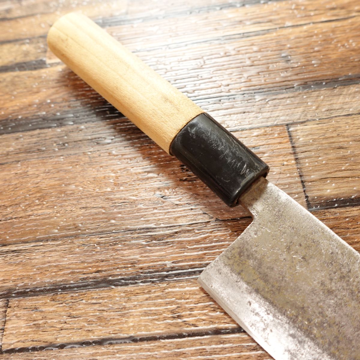 Sugimoto Aji-kiri Knife, Sharpened, Small Deba Knife, Hagane Steel